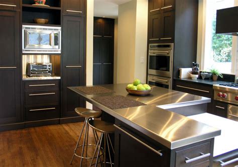 can youmake a stainless steel top for cabinet|stainless steel countertop design.